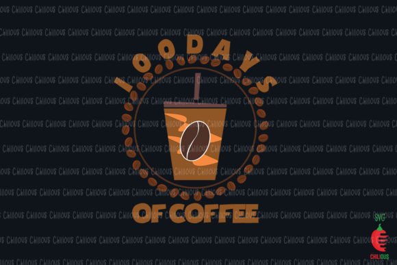 100 Days of Coffee Teacher Graphics for Crafts