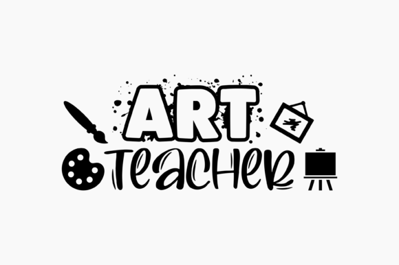 Art Teacher Graphics for Crafts Branding
