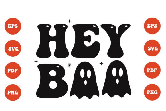Hey Boo Halloween Sublimation SVG: Graphics for Crafts