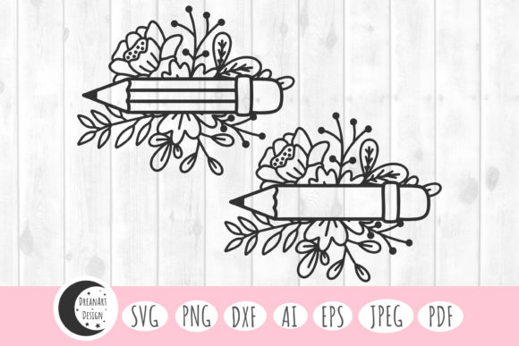 Pencil Svg, Teacher Pencil Svg, School Graphics & Crafts