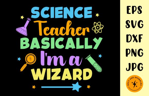 Science Teacher Wizard SVG for Crafts & Graphics