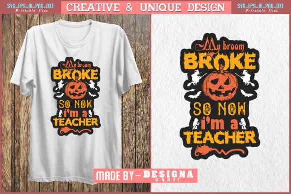TEACHER HALLOWEEN SVG: Graphics for Crafts