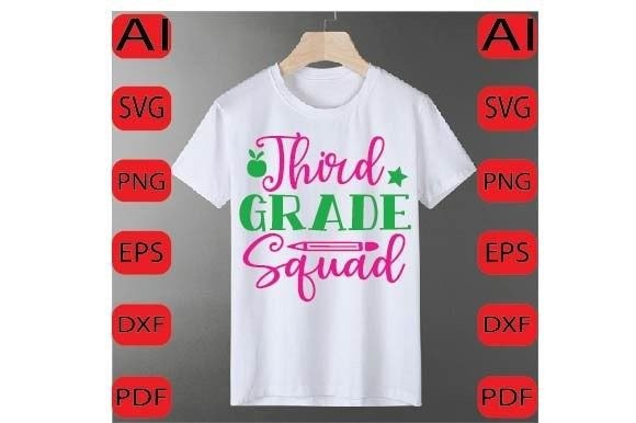 Third Grade Squad SVG: Crafts & Graphics Review